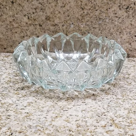KIG Malaysia Clear Glass Candy Dish 6" - Picture 2 of 6